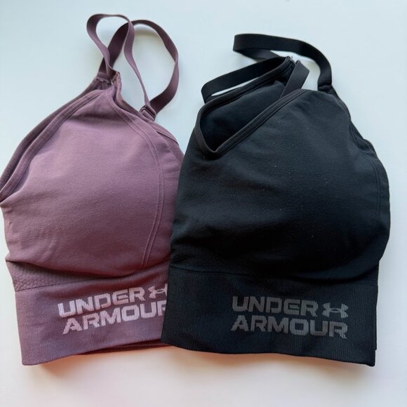 Under Armour Sports Bra Bundle Women’s XL – Racerback Adjustable Straps - Picture 2 of 11